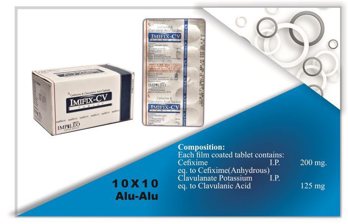 Cefixime and clavulanic acid